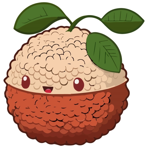 Craft Supply Classroom Cutout | Cartoon or Plain Lychee Fruit Cutout